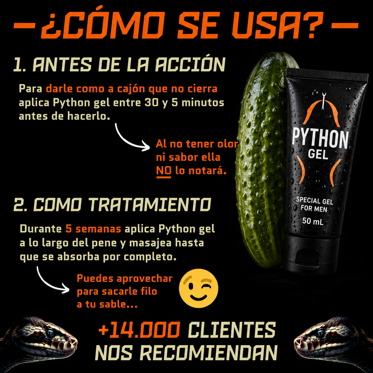 Python Gel potenciador y agrandador