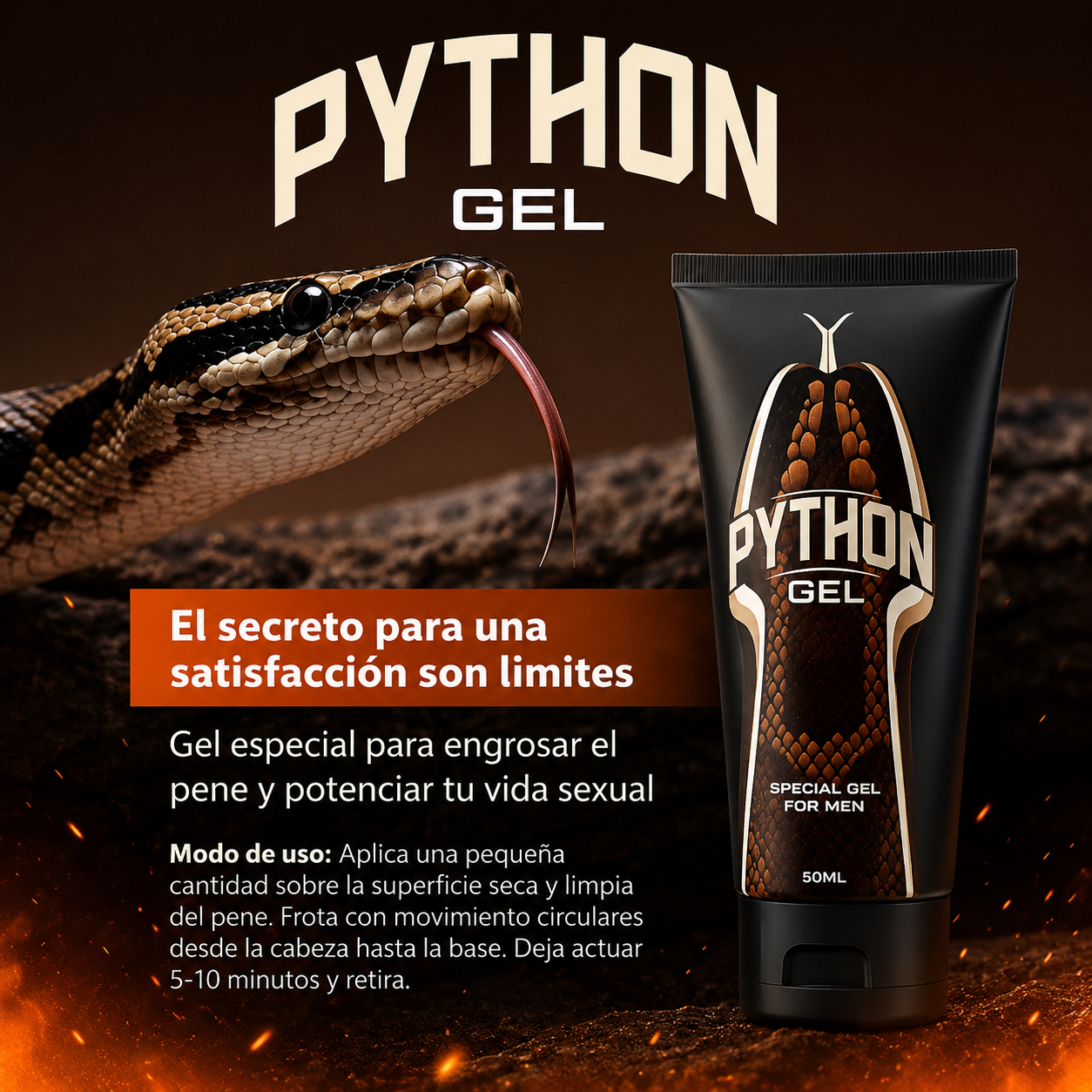 Python Gel potenciador y agrandador