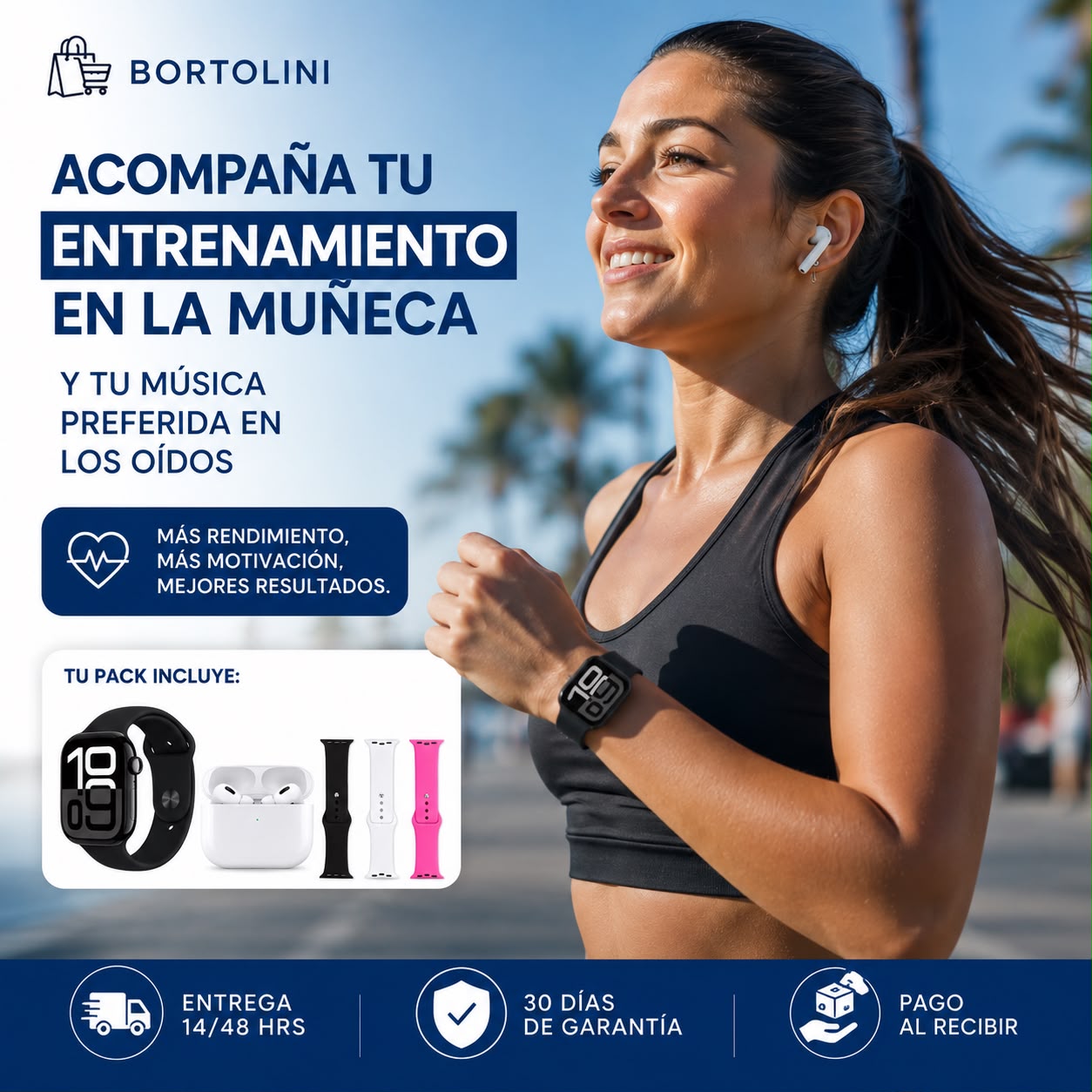 UltraLink Smartwatch 10 Plus + Auriculares PRO + 3 Correas Premium — ENVÍO GRATIS Y CONTRA REEMBOLSO