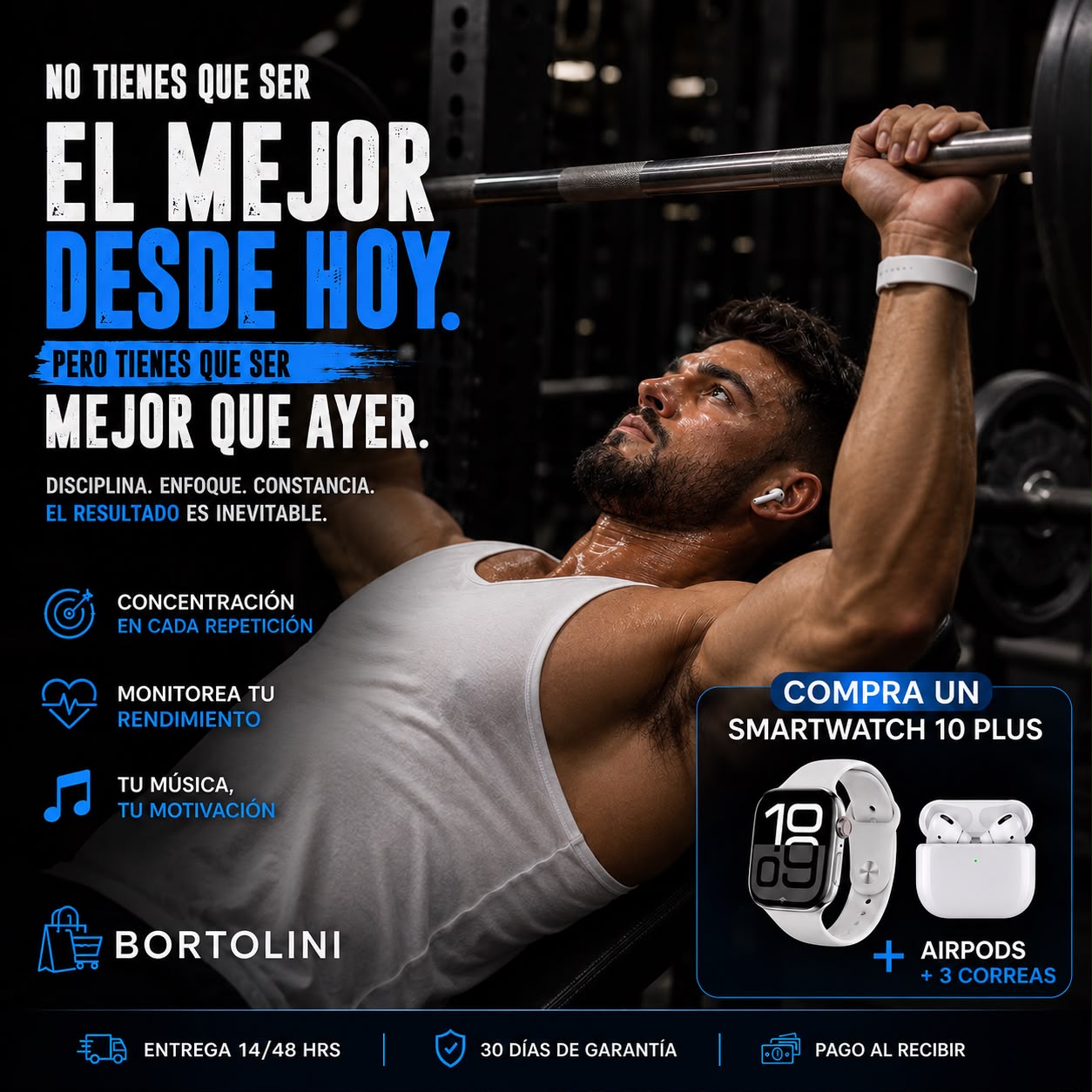 UltraLink Smartwatch 10 Plus + Auriculares PRO + 3 Correas Premium — ENVÍO GRATIS Y CONTRA REEMBOLSO