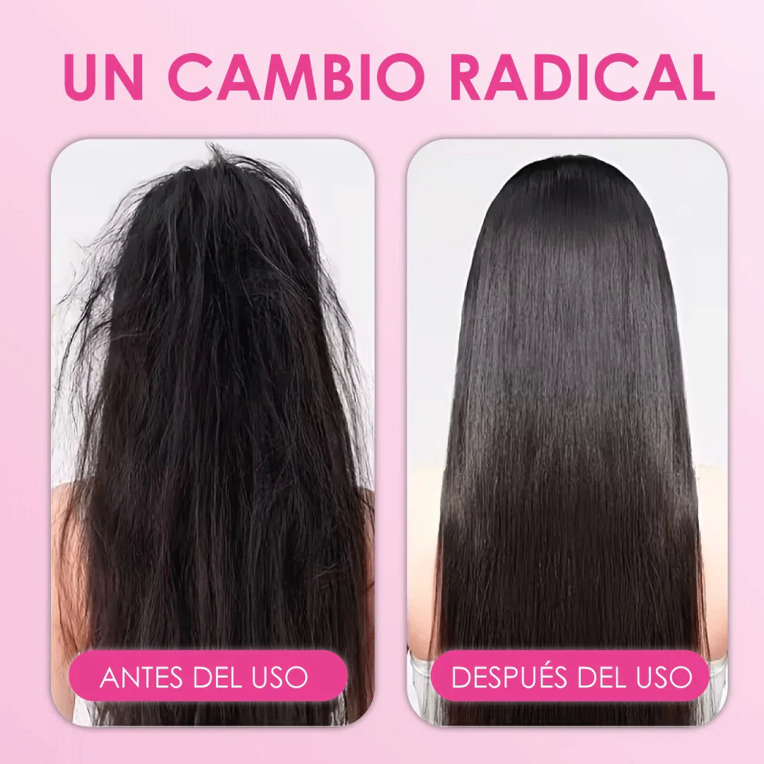 Cepillo Alisador Inalámbrico  Recargable por USB con Apagado Automático, Pantalla LED. Ligero, Duradero, Apto para Todo Tipo de Cabello, Ideal para llevarlo en la cartera, Agarre Elegante, Ideal para cabello voluminoso o con frizz.